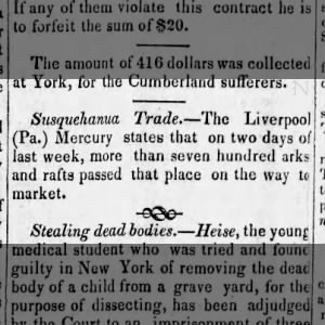700 rafts, Susq. Trade, Examiner 6-6-1833